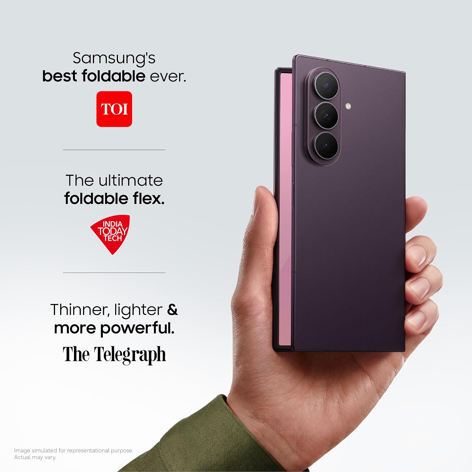 Samsung Galaxy Z Fold8 Ultra 5G Smartphone with Galaxy AI (Violet Shadow, 12GB RAM, 256GB Storage), Customised Processor, 5000mAh Battery, 200MP Camera, Now Nudge, Photo Assist - Image 5